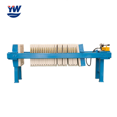 Manual Hydraulic Chamber Plate Filter Press In Water Treatment Plant