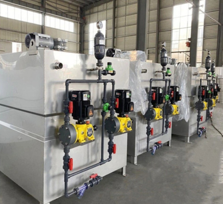 Polymer Dosing Machine Unit Stainless Steel Feed Machine For Water Inlet Pipe