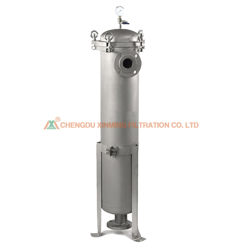 2 2kw Power Stainless Steel Bag Filter Housing Single Bag Filter