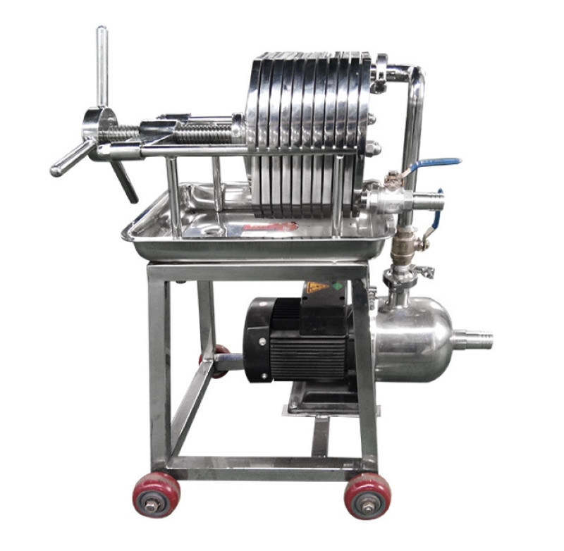 laboratory plate and frame filter press dewatering SS304 316 Water ...