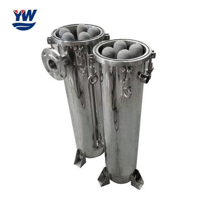 Stainless Steel Titanium Rod Filter Housing , 250mm Titanium Tube Filter