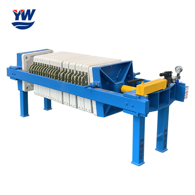 Small Manual Hydraulic Chamber Filter Press PP Plate Handle Type